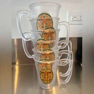 Frosted Plastic Butterbeer Mugs - Sold together, all six